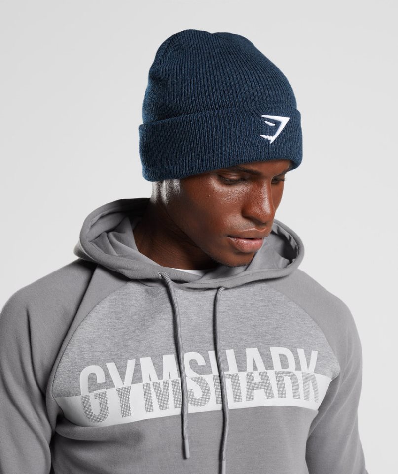 Gymshark Sharkhead Beanie Navy | CA D30A56